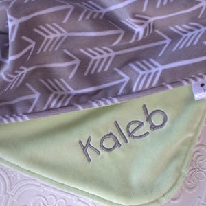 Baby Blankets,  Personalized Baby Blanket with Name, Baby Blankets Personalized Name Baby Blanket Personalized, Arrows, Minky Baby Blanket