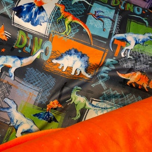 Toddler Blanket Personalized, Dinosaur Baby Blanket, Dinosaur Bedding, Baby Blanket, Dinosaur Minky Blanket, Monogrammed, Baby Boy Gift