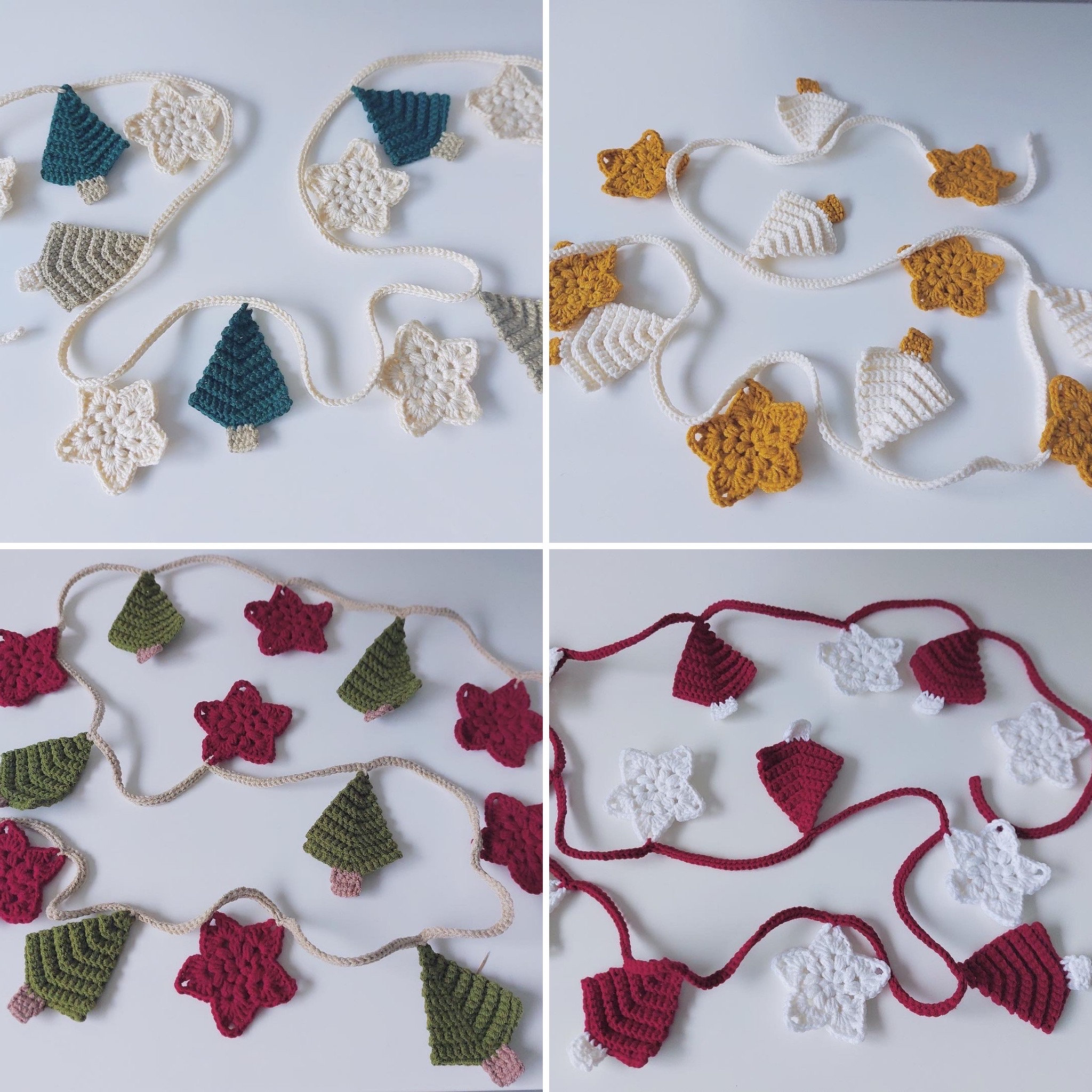 Crochet Garland Pattern, Amigurumi Twinkle Lights Garland by Erinmaycrochet  PDF File, Christmas, Holiday, Decoration, Interactive, Vintage 