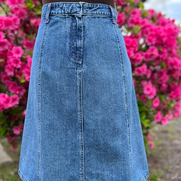 Denim Skirt Etsy