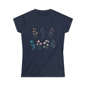 Floral | Colorful Flowers - Women&#39;s Softstyle Tee Shirt (t-shirt)