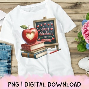 Leraar Valentine PNG voor sublimatie, Valentines leraar PNG, klas Valentijn, leraar shirt Valentine PNG