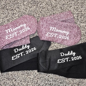 Mommy Daddy est 2026 socks