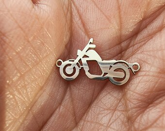 Gold Filled Motorcycle Connector: Permanent Jewelry Charm
