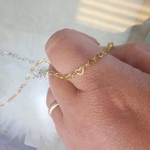 Small Heart Chain: Gold or Silver PVD Plated Permanent Jewelry Supply