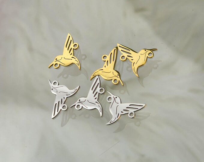 Hummingbird Conector Box Hummingbird Permanent Jewelry Hummingbird Connector, Water and Tarnish ...