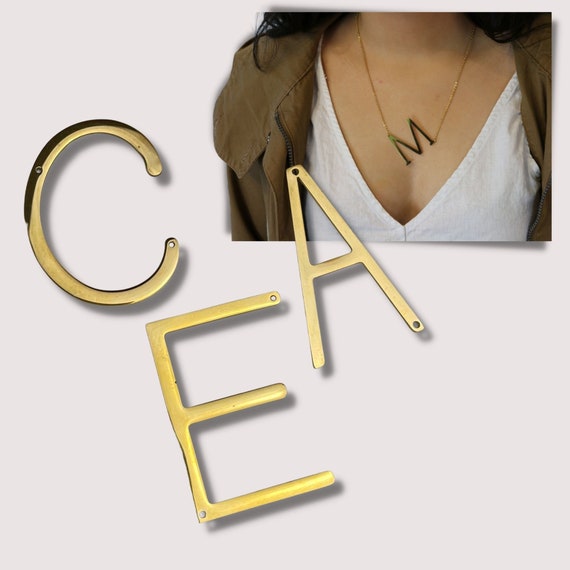 Letter shop necklace wholesale