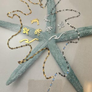 The Beach Bundle Set Starter for Permanent Jewelry, 4 Connectors and Shimering Chain
