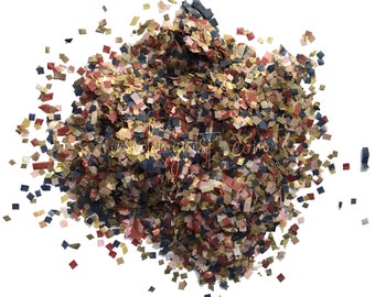 Blush Burgundy Navy Gold Rose Gold Biodegradable Tissue Paper Confetti Mix