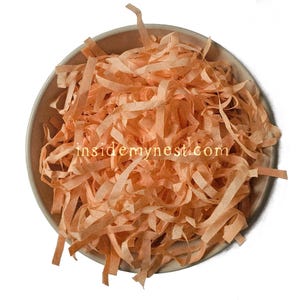 Peach Tissue Paper Shred: Eco-Friendly Gift Box Filler