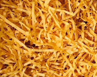 Harvest Gold Shredded Tissue Paper: Eco-Friendly Gift Basket Filler