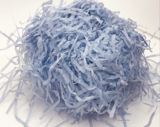 Bluebell Shredded Tissue Paper Shred Box Filler Hamper Narrow Grass-cut