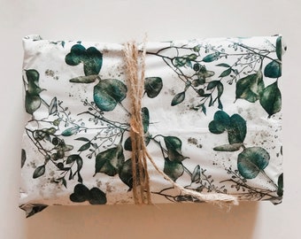 Watercolour Eucalyptus Gold Dust Tissue Paper Sheets 30x20 inches