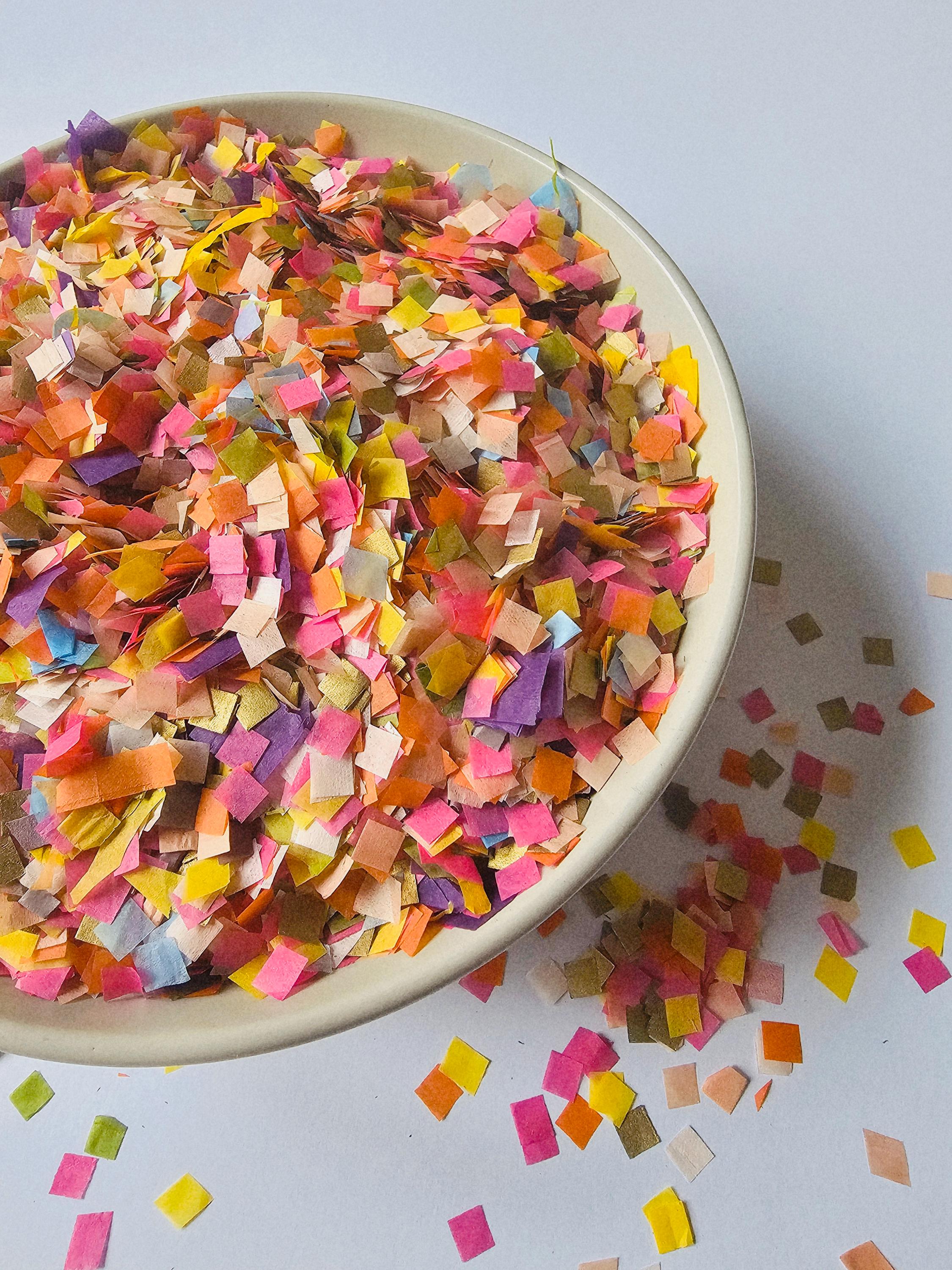 Bright Floral Confetti Mix (biodegradable) Multicoloured Colourful ...