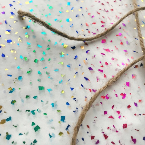 GLITTER TISSUE PAPER Sheets Gift Wrapping Craft Supply Retail Etsy