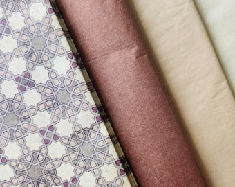 Geschenkverpackung Wrapping Paper Pack Set Islamische Geometrische Kunst Hand-Illustrierte Design Muslim Ramadan Eid Hajj Umrah Umweltfreundlich FSC