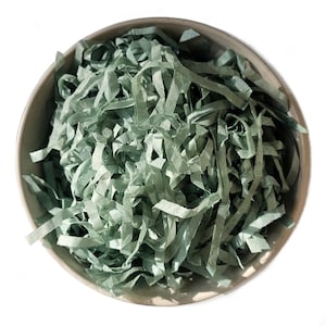 Carta velina ecologica Sage Green / Riempimento per scatole regalo riciclate / Imballaggio sostenibile per cesti regalo e piccole imprese