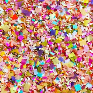 Mix di coriandoli floreali luminosi (biodegradabili) decorazioni per feste di nozze multicolori e colorate