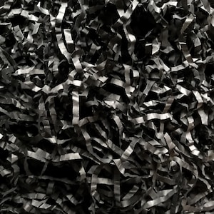 Black Shredded Tissue Paper Box Filler Hamper Gift Basket Eco-Friendly Biodegradable Compostable Acid-free Colourfast