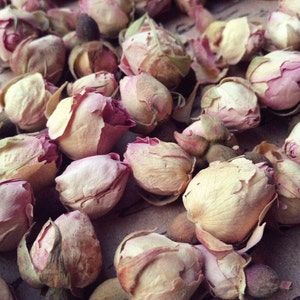 Natural Dried Rose Buds Vintage Wedding Baby Girl Table Decor Flower Girl Basket Dusty Dusky Pink Pot Pourri Dried Flowers 1 Cup image 1