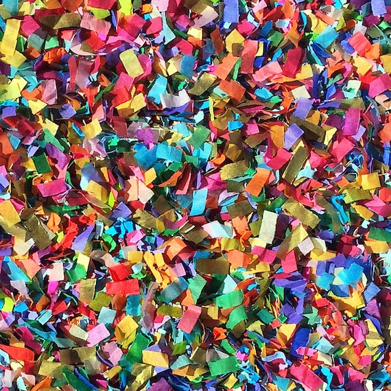 Vibrant Confetti Mix Biodegradable Colourful Multicoloured Blue Red Pink  Orange Green Yellow Party Decorations Insidemynest 