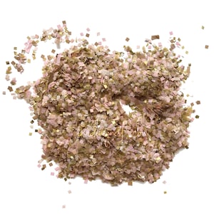 Blush Gold Biodegradable Tissue Paper Confetti Wedding Party Decor Baby Girl Shower Biodegradable (75g / 1 litre)