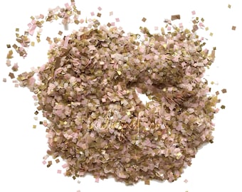 Blush Gold Biodegradable Tissue Paper Confetti: Wedding & Party Decor