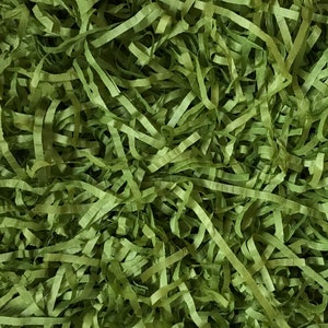 Green Tea Shredded Tissue Paper Olive Shred Box Filler Hamper Eco-friendly Biodegradable Compostable Acid-free Colourfast