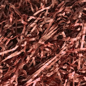 Cinnamon Brown Shredded Tissue Paper Gift Box Filler Hamper Basket Filler Eco-friendly Biodegradable Compostable Acid-free Colourfast