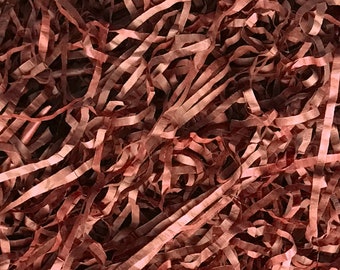 Cinnamon Brown Shredded Tissue Paper: Eco-Friendly Gift Box Filler