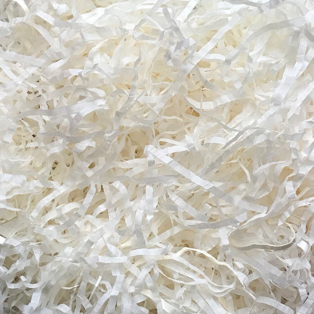 Ivory Shredded Tissue Paper Cream off White Shred Box Filler Gift ...