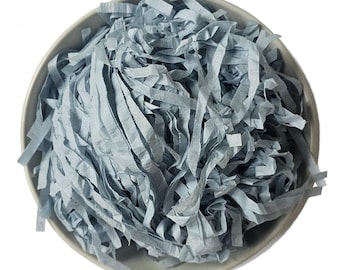 Antique Blue Eco-Friendly Tissue Paper Shred | Recycled Gift Box Fill | Sustainable Packaging for Hampers & Small Businesses