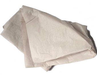 Ekologiczny papier bibułkowy w kolorze migdałowo-kości słoniowej | Wysokiej jakości papier prezentowy z recyklingu | Biodegradowalne i zrównoważone opakowanie