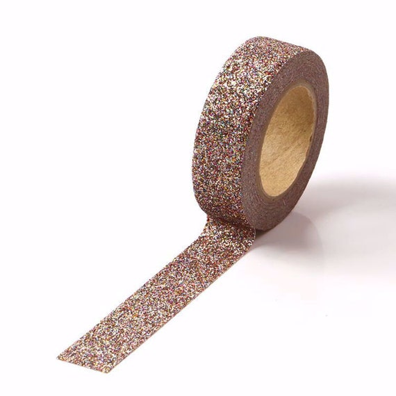 Dazzling Glittering Solid Color Deco Tape - Art Journal