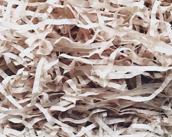 Ivory Tissue Paper Shred: Eco-Friendly Gift Basket Filler