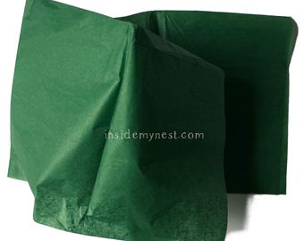 Holiday Green Eco-Friendly Coloured Tissue Paper | Premium Quality Recycled Gift Wrap | Biodegradable & Sustainable Packaging