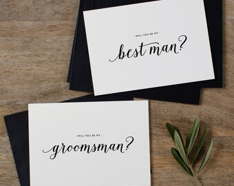 Will You Be My Groomsman Card, Will You be My Best Man Card, Groomsman Card, Wedding Party, Will You Be My Cards, Usher Card, K3
