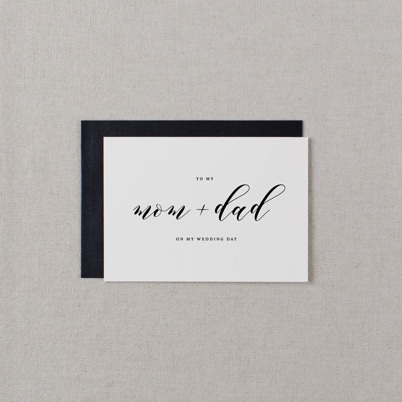 To My Dad Parents Wedding Card To My Father Wedding Card Dad On My Wedding Day Wedding Card To My Mom Wedding Note,K10 To My Mom Card