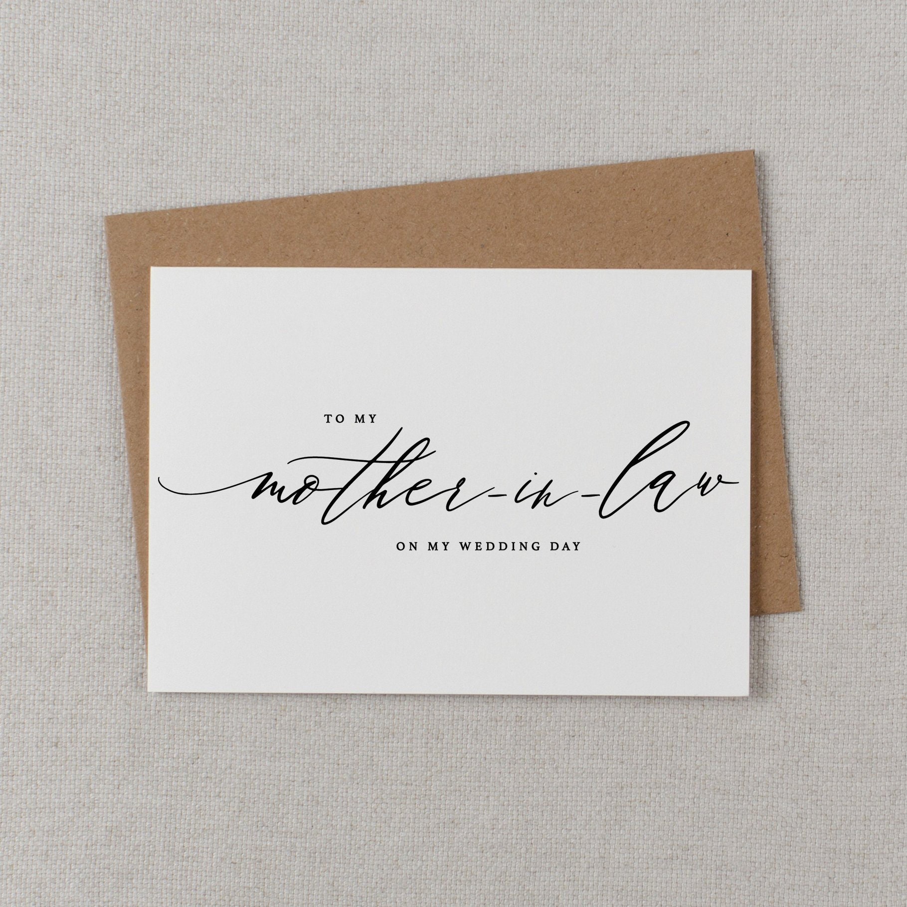 Wedding Card To My Mother-In-Law, To My Mother-In-Law on My Wedding D…