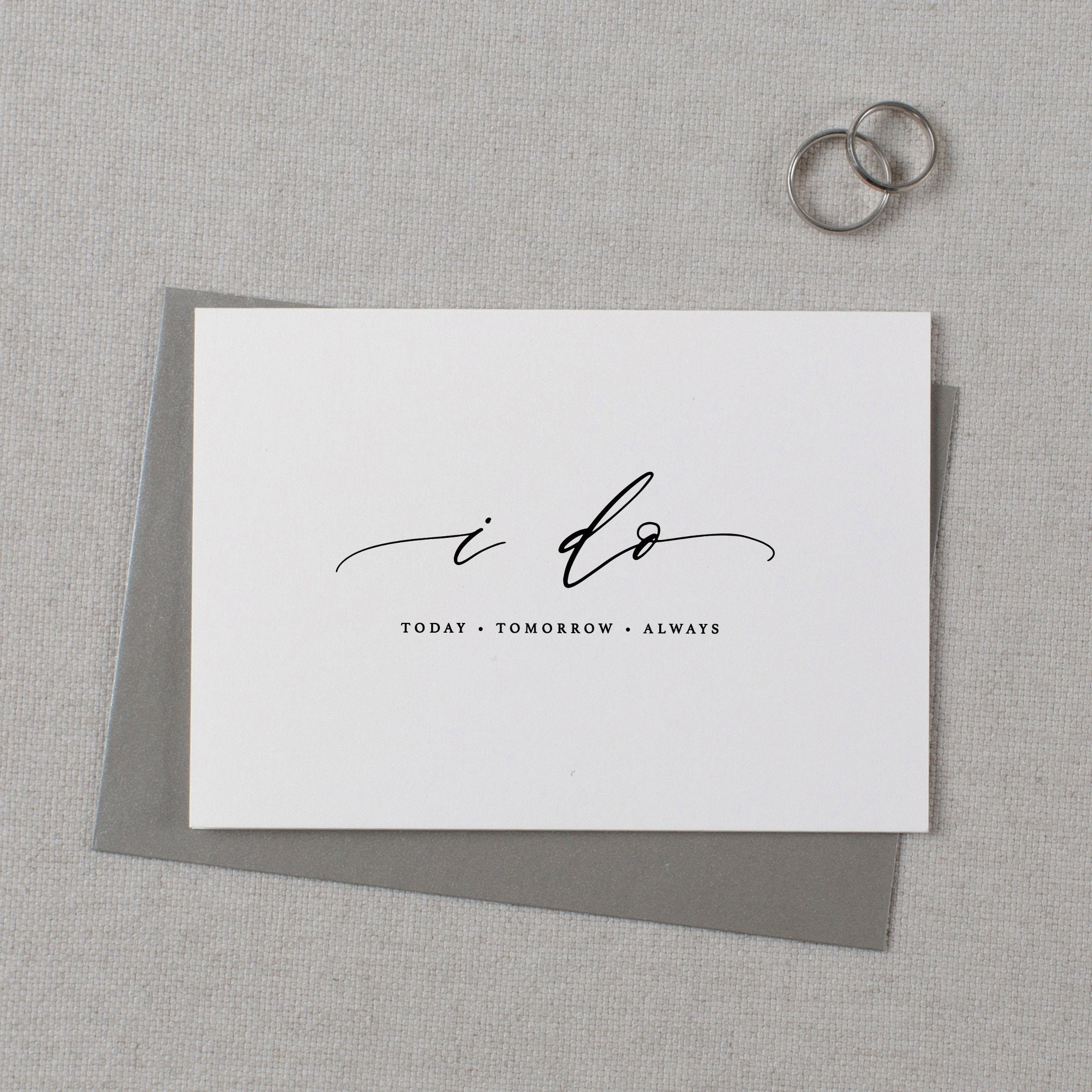 I Do Today Tomorrow Always, It Was Always You, Wedding Card to Bride …