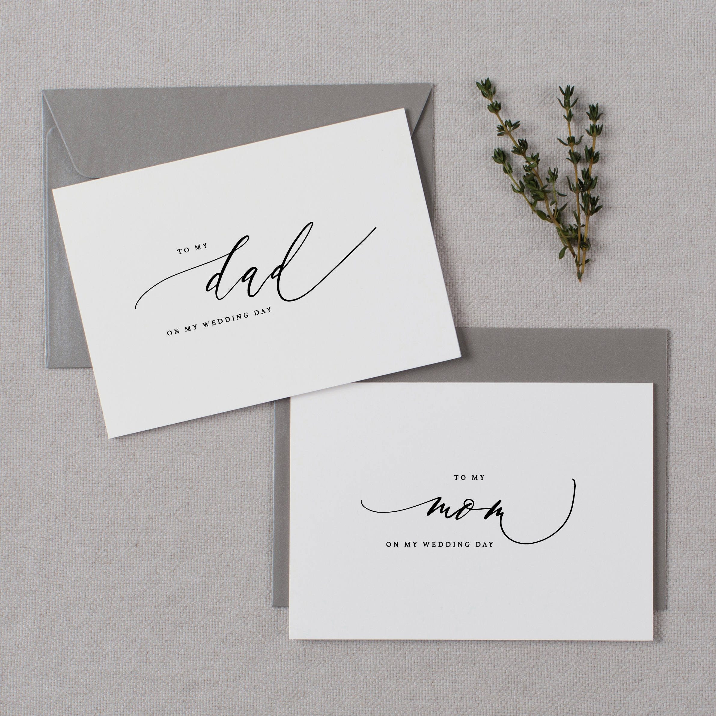 Wedding Card To My Mom On My Wedding Day, To My Dad On My Wedding Day…
