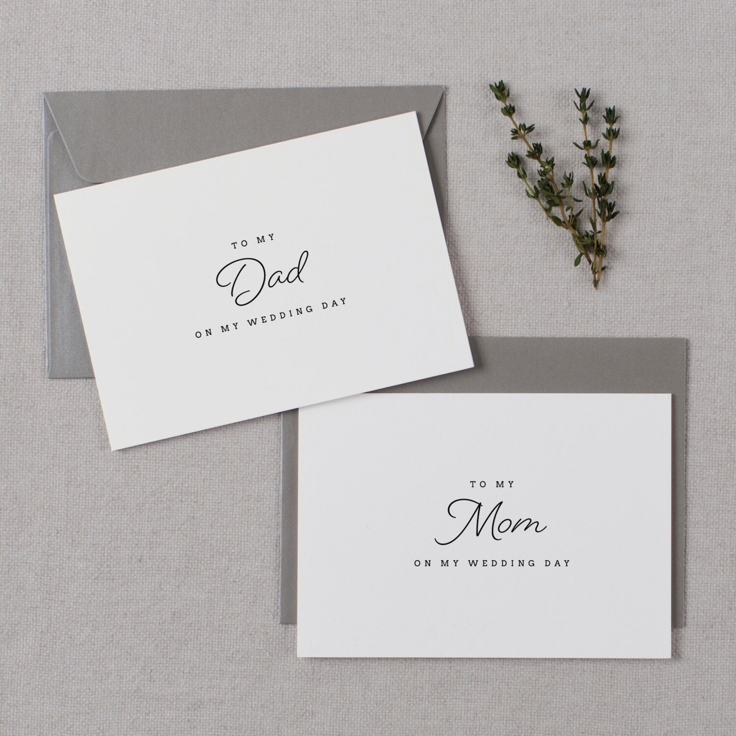 Wedding Card To My Mom On My Wedding Day, To My Dad On My Wedding Day…