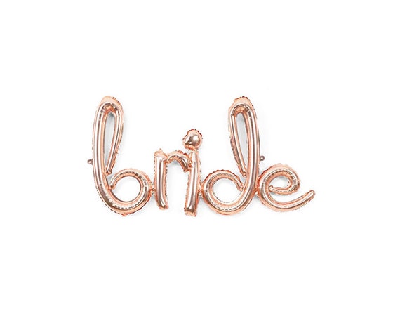 bride letter balloons