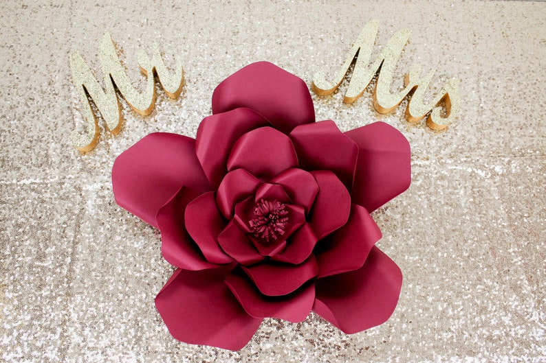 Single Large Medium Or Small Paper Flower Large Paper Flower Fully Assembled Paper Flower Decor Giant Paper Flower Flower Backdrop