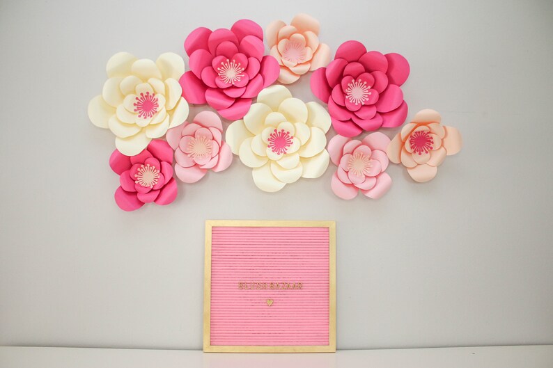 Large Medium Or Small Paper Flower Large Paper Flower Fully Assembled Paper Flower Decor Giant Paper Flower Flower Backdrop Decor