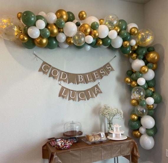 Sage Green Balloon Garland Kit Eucalyptus Balloon Garland, Sage Green