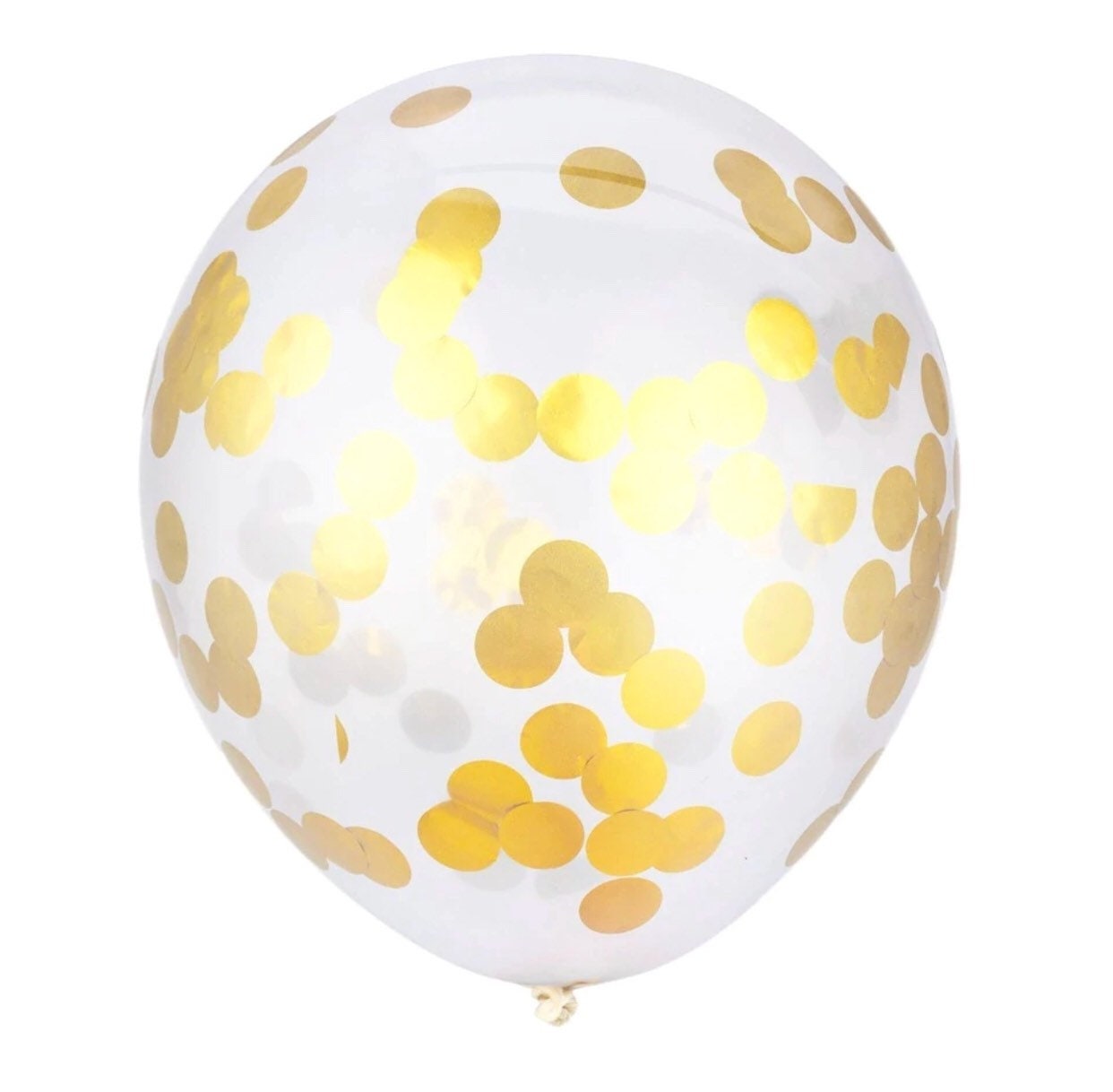 Gold Confetti Balloons Gold Party Decorations Gold Etsy