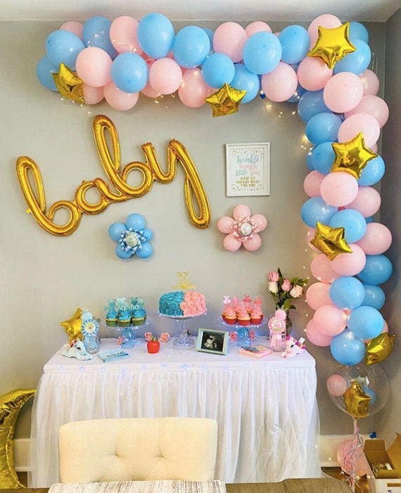 Balloon Garland Kit - Gold Star Balloons, Balloon Arch, Balloon Decor ...