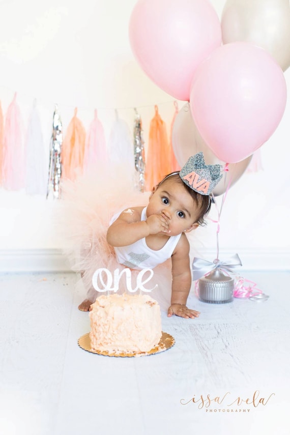 Peach And Silver Tassel Garland Banner Peach And Blush Party Etsy