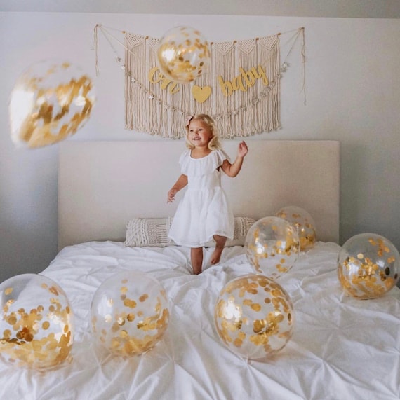 Gold Confetti Balloons Gold Party Decorations Gold Balloons